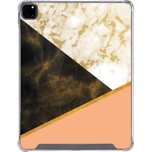 Colored Marble iPad Pro 12.9in (2020) Clear Case